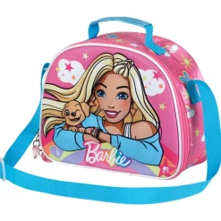 Clearance Barbie Rosa Bolsa Portamerienda 3D Rainbow