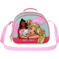 Clearance Barbie Rosa Bolsa Portamerienda 3D Pets