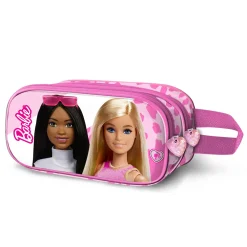 Discount Barbie Rosa Estuche Portatodo Doble 3D Fashionista
