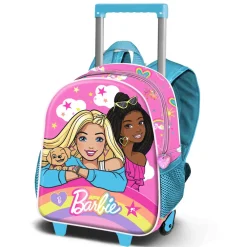 Online Barbie Rosa Mochila 3D con Ruedas Pequeña Rainbowy