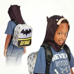 Outlet Batman Gris Mochila con Capucha Hood Chibi
