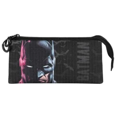 New Batman Negro Estuche Portatodo Triple Face