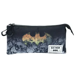 Outlet Batman Negro Estuche Portatodo Triple HS Skulls