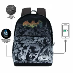 Hot Batman Negro Mochila HS 1.3 Skulls