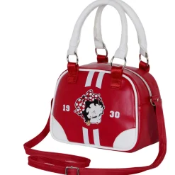 Online Betty Boop Burdeos Bolso Bowling Fashion Varsity