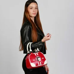 Online Betty Boop Burdeos Bolso Bowling Fashion Varsity