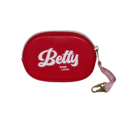 Fashion Betty Boop Burdeos Monedero Pill Varsity