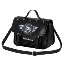 Online Betty Boop Negro Bolso-Mochila Satchel Motor Love