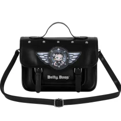 Online Betty Boop Negro Bolso-Mochila Satchel Motor Love