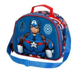 Sale Capitán América Azul Bolsa Portamerienda 3D First