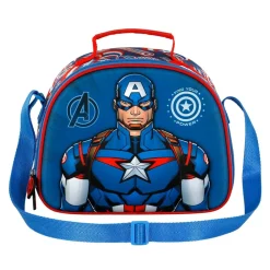 Sale Capitán América Azul Bolsa Portamerienda 3D First