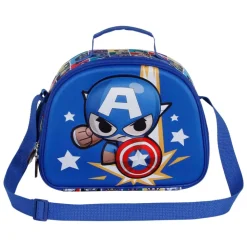 Discount Capitán América Azul Bolsa Portamerienda 3D Punch
