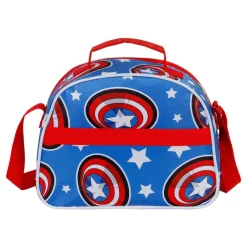 Discount Capitán América Azul Bolsa Portamerienda 3D Let's go
