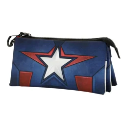 Clearance Capitán América Azul Estuche Portatodo Triple ECO Courage