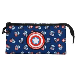 Clearance Capitán América Azul Estuche Portatodo Triple Brave