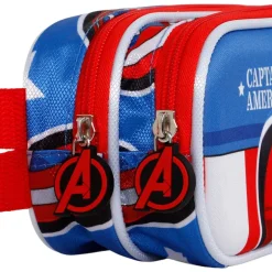 Clearance Capitán América Azul Estuche Portatodo Doble 3D Let's go