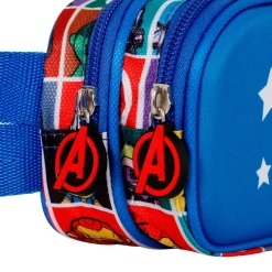 Outlet Capitán América Azul Estuche Portatodo Doble 3D Punch