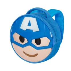 Online Capitán América Azul Mochila Emoji Send