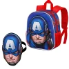 Online Capitán América Azul Mochila Mask First
