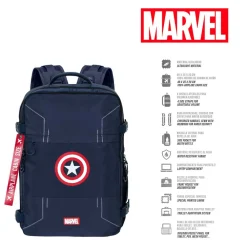 Hot Capitán América Azul Mochila Mercury Cabin Gears