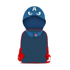 Outlet Capitán América Azul Mochila con Capucha Hood GuriHiru