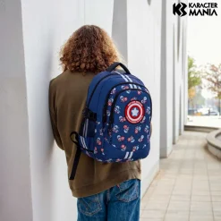 Online Capitán América Azul Mochila Running PLUS Brave