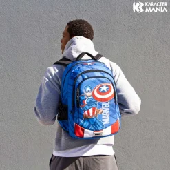 Discount Capitán América Azul Mochila Running PLUS Gears