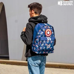 Best Capitán América Azul Mochila HS PLUS Brave