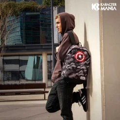 Fashion Capitán América Gris Mochila HS FAN Scratches