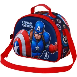 Outlet Capitán América Multicolor Bolsa Portamerienda 3D Patriot