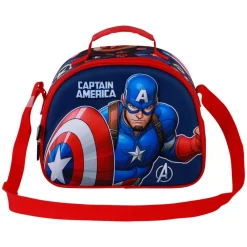 Outlet Capitán América Multicolor Bolsa Portamerienda 3D Patriot