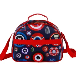 Outlet Capitán América Multicolor Bolsa Portamerienda 3D Patriot