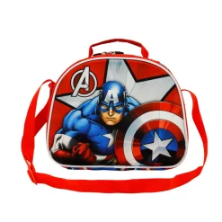 Best Capitán América Rojo Bolsa Portamerienda 3D Gravity