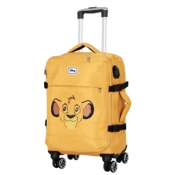 Outlet El Rey León Amarillo Maleta de Cabina 4 Ruedas Face