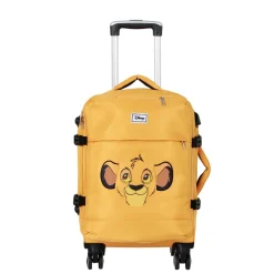 Outlet El Rey León Amarillo Maleta de Cabina 4 Ruedas Face