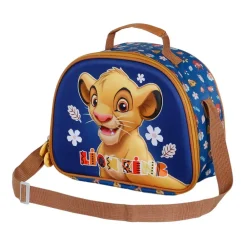 Fashion El Rey León Azul Bolsa Portamerienda 3D Little Face
