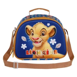 Fashion El Rey León Azul Bolsa Portamerienda 3D Little Face