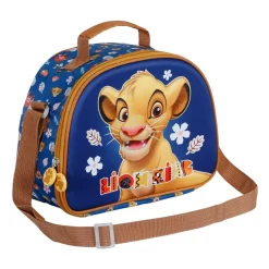 Fashion El Rey León Azul Bolsa Portamerienda 3D Little Face