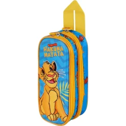 Best El Rey León Azul Estuche Portatodo Doble 3D Hakuna
