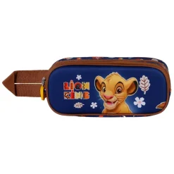 Hot El Rey León Azul Estuche Portatodo Doble 3D Little Face