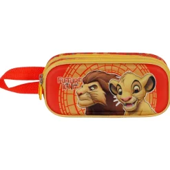 Hot El Rey León Naranja Estuche Portatodo Doble 3D King
