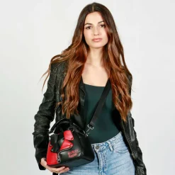 Sale Harley Quinn Negro Bolso Bowling Fashion Jacket
