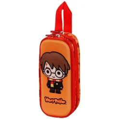 Hot Harry Potter Naranja Estuche Portatodo Doble 3D Bobblehead