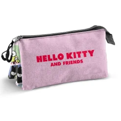 Sale Hello Kitty Multicolor Estuche Portatodo Triple Panels
