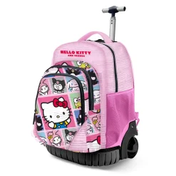Clearance Hello Kitty Multicolor Mochila Trolley GTS FAN Panels