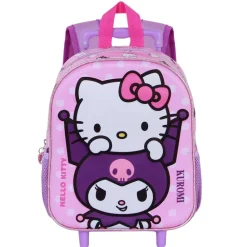 Sale Hello Kitty Rosa Mochila 3D con Ruedas Pequeña Playful