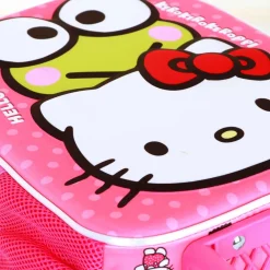 Fashion Hello Kitty Rosa Mochila 3D con Ruedas Pequeña Funny