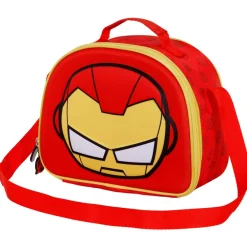 New Iron Man Rojo Bolsa Portamerienda 3D Bobblehead