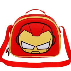 New Iron Man Rojo Bolsa Portamerienda 3D Bobblehead