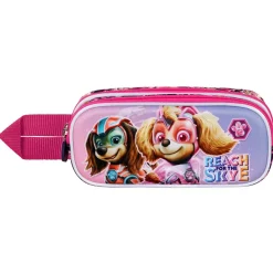 Outlet La Patrulla Canina Rosa Estuche Portatodo Doble 3D Mighty
